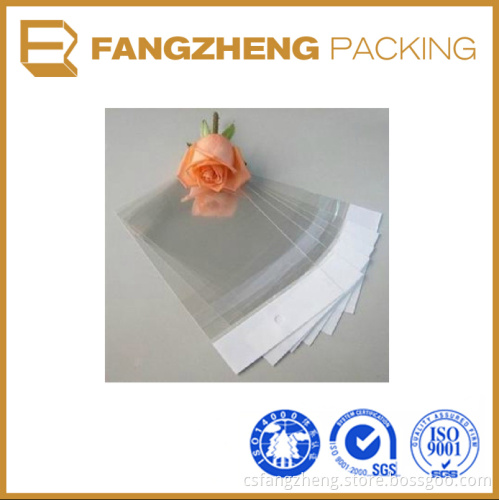wholesale High Quality Custom Printe clear plastic bags/adhesive transparent opp bag packing/opp bag with hanging header